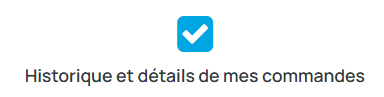 historique des commandes