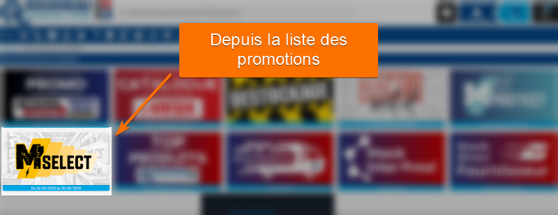 Affichage des promotions sur le site
