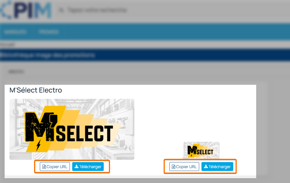 récupération visuels promotion